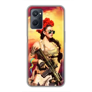 ЗСУ Чехлы (TPU) для Realme 9i (Женщина солдат)