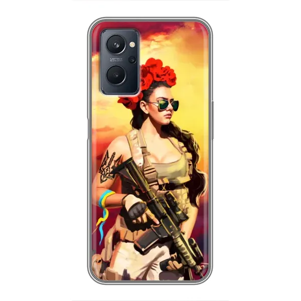 Чехол с рисунком «Женщина солдат» для Realme 9i Чехол с рисунком «Женщина солдат» для Realme 9i