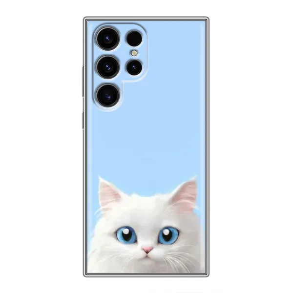 Чехол с рисунком «Белый кот» для Realme C100 Чехол с рисунком «Белый кот» для Realme C100