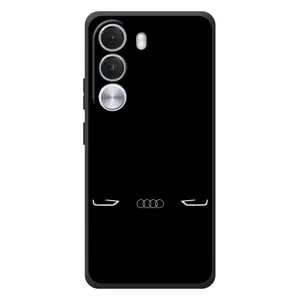 Силиконовый бампер с картинкой машины на Realme C100i (Силует Audi)