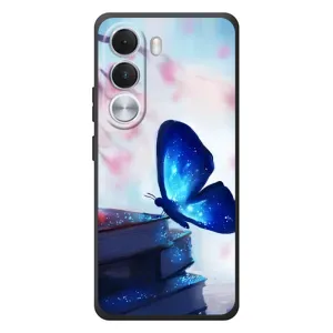Силиконовый бампер с картинкой животных для Realme C100i (Бабочка синяя)
