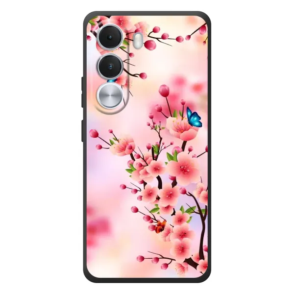 Чехол с рисунком «Бабочки на сакуре» для Realme C100i Чехол с рисунком «Бабочки на сакуре» для Realme C100i