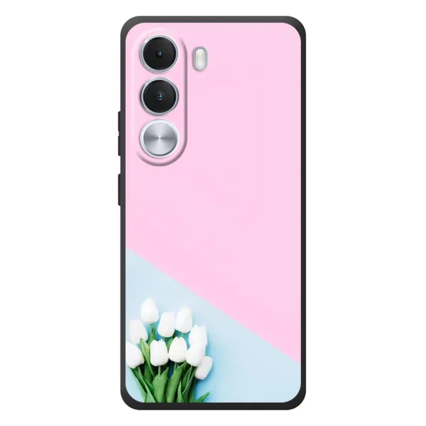 Чехол с рисунком «Белые тюльпаны» для Realme C100i Чехол с рисунком «Белые тюльпаны» для Realme C100i