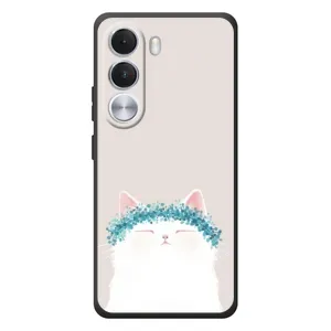 Чехол на тематику: Коты для Realme C100i (Белый котик)