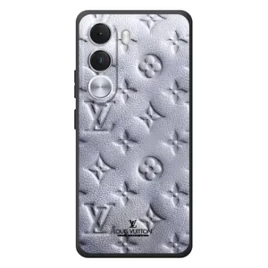 Текстурный Чехол Louis Vuitton для Реалми С100и (Белый ЛВ)