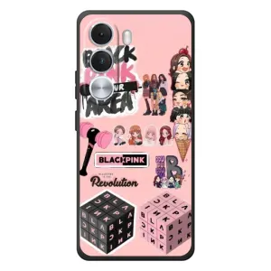 Чехлы с картинкой для Realme C100i (BLACK PINK коллаж)