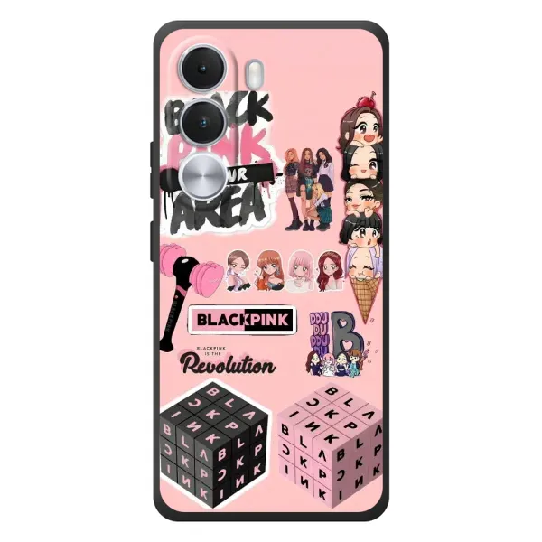 Чехол с рисунком «BLACK PINK коллаж» для Realme C100i Чехол с рисунком «BLACK PINK коллаж» для Realme C100i