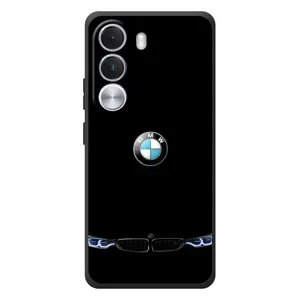 Силіконовий бампер з картинкою машини на Realme C100i (Чорний BMW)