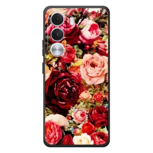 Силиконовый бампер с принтом (цветочки) на Реалми С100и (Букет цветов)