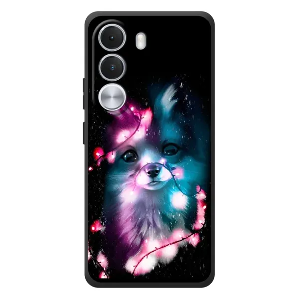 Чехол с рисунком «Черная Лиса» для Realme C100i Чехол с рисунком «Черная Лиса» для Realme C100i