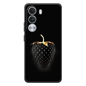 Чохол з зображенням смачної їжі для Realme C100i (Чорна полуниця)