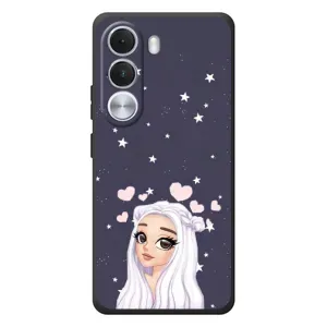 Чохол Стильні дівчата на Realme C100i (Дівчина та серця)