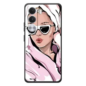 Чохол з картинкою Модні Дівчата Realme C100i (Дівчина в халаті)