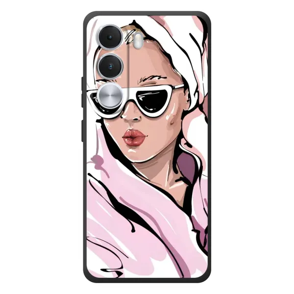 Чехол с рисунком «Девушка в халате» для Realme C100i Чехол с рисунком «Девушка в халате» для Realme C100i