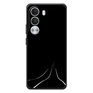 Чехол с картинками на черном фоне для Realme C100i (Дорога)
