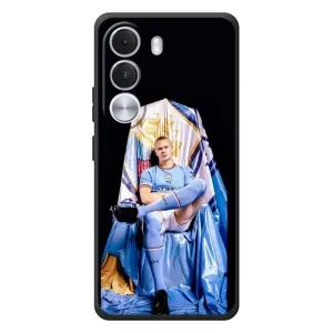 Чехлы с принтом для Realme C100i Футболист (футболист Холанн)