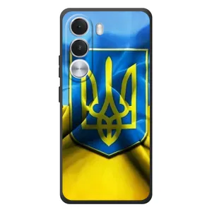 Чехол с картинкой (Патриотический ГЕРБ) на Realme C100i (Герб и Флаг Украины)