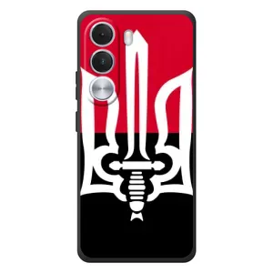 Чехлы УПА (Красно-Чёрный) на Realme C100i (Герб Украины)