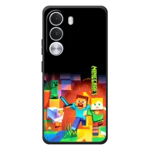 Чехлы для Realme C100i (Персонажи Майн Крафт) (Герой Майнкрафт)