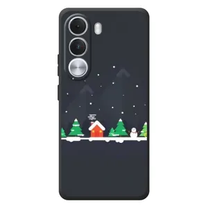 Силіконовий бампер на різдво для Realme C100i (Місто зимове)