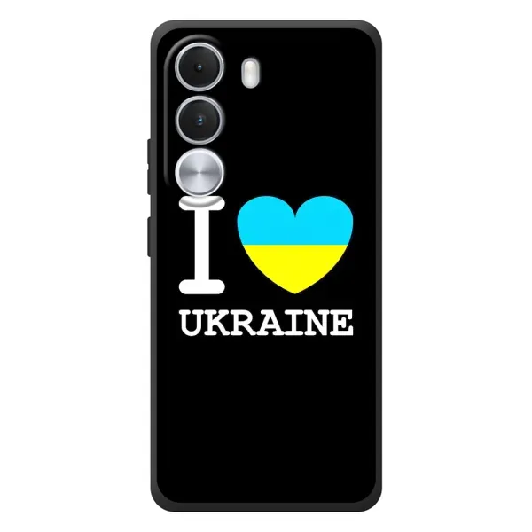 Чехол с рисунком «I Love Ukraine» для Realme C100i Чехол с рисунком «I Love Ukraine» для Realme C100i