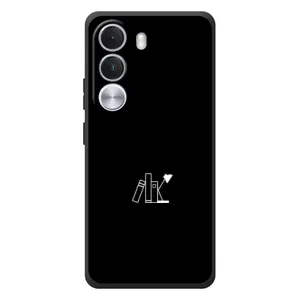 Чехол с картинками на черном фоне для Realme C100i (Книжки)