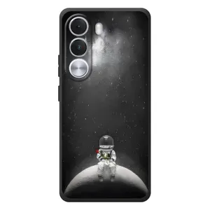 Силиконовый Чехол с принтом "Космонавты" на Realme C100i (Космонавт романтик)