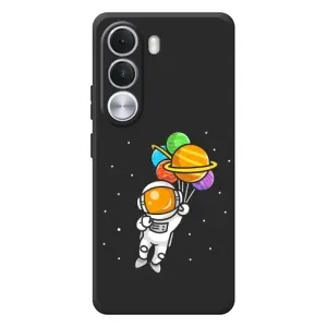 Силиконовый Чехол с принтом "Космонавты" на Realme C100i (Космонавт с шариками)