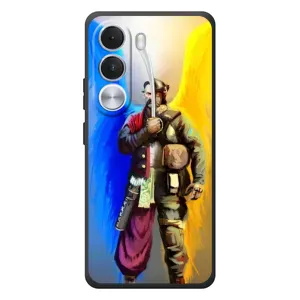 Чохол з картинкою (Патріотичний КОЗАК) на Realme C100i (КОЗАК з крилами)