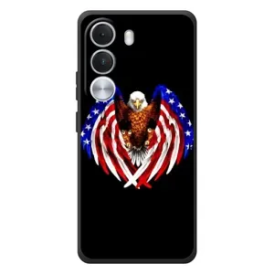 Чехол Флаг USA для Realme C100i (Крылья США)