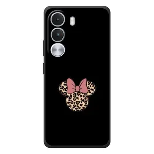 Чехол с леопардовым принтом на Realme C100i (Леопардовая Минни)