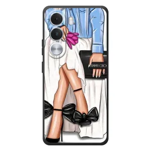 Силіконовый Чохол на Realme C100i з картинкой Модных девушек (Мода)