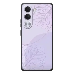 Чехол цветочный дизайн для Realme C100i (Монстера фиолетовая)