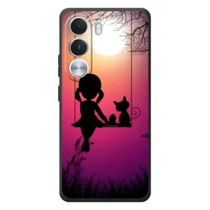 Девчачий Чехол для Realme C100i (На качели)