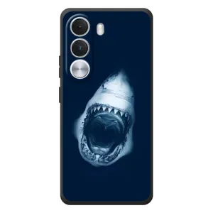 Силиконовый бампер с картинкой животных для Realme C100i (Пасть Акулы)