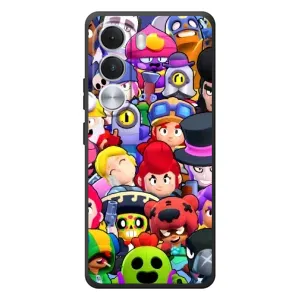 Силиконовый Чехол на Realme C100i с картинкой Brawl Stars (Персонажи)
