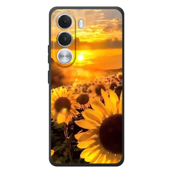 Чехол с рисунком «поле подсолнухов» для Realme C100i