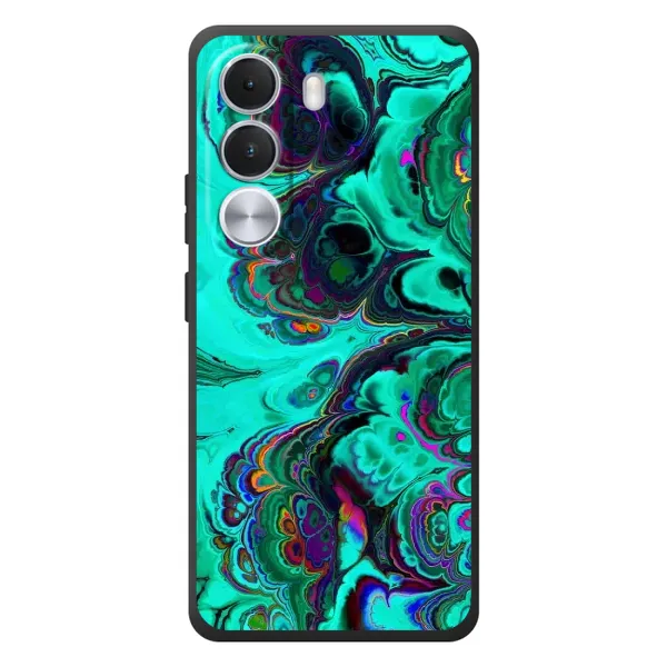 Чехол с рисунком «Салатный мрамор» для Realme C100i Чехол с рисунком «Салатный мрамор» для Realme C100i