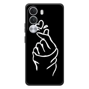 Чохол (Знак сердечка) для Realme C100i (Сердечко на чорному)