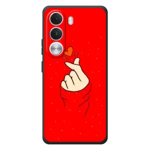 Чохол (Знак сердечка) для Realme C100i (Сердечко на червоному)