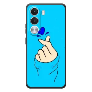 Чохол (Знак сердечка) для Realme C100i (Сердечко на синоьому)
