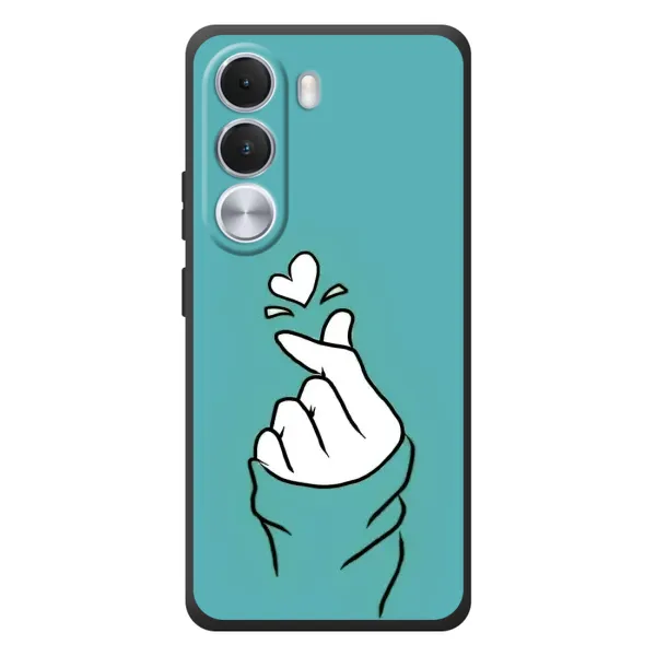 Чехол с рисунком «Сердечко на бирюзовом» для Realme C100i Чехол с рисунком «Сердечко на бирюзовом» для Realme C100i