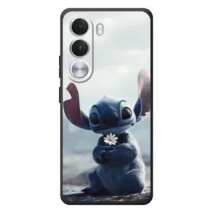 Чехол с рисунком Стич для Realme C100i (Стич с цветочком)