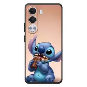 Чехол с рисунком Стич для Realme C100i (Стич с шоколадом)