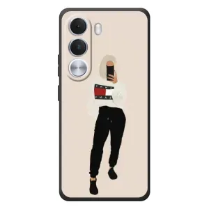 Силіконовый Чохол на Realme C100i з картинкой Модных девушек (Стильна)