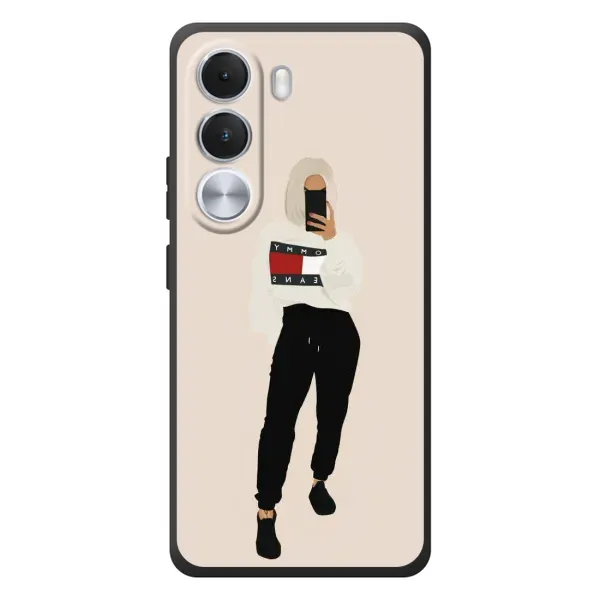 Чехол с рисунком «Стильная» для Realme C100i