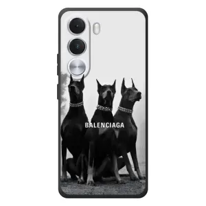 Чехол ДОБЕРМАН для Realme C100i (Три добермана)