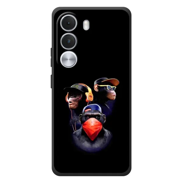 Чехол с рисунком «Три обезьяны» для Realme C100i Чехол с рисунком «Три обезьяны» для Realme C100i