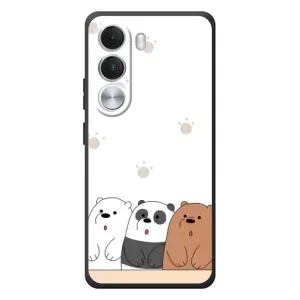 Чехлы с изображением разных животных для Realme C100i (Удивленные медвеженки)