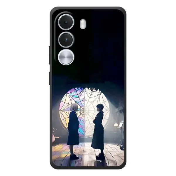 Чехол с рисунком «Уэнсдей и Энди» для Realme C100i Чехол с рисунком «Уэнсдей и Энди» для Realme C100i